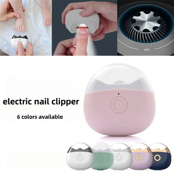 Electric Automatic Nail Clippers With Light Trimmer