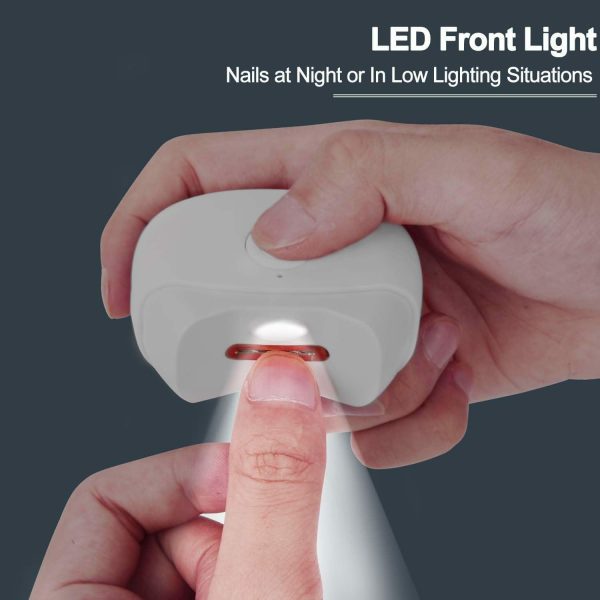 Electric Automatic Nail Clippers With Light Trimmer